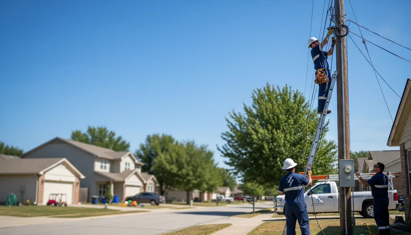Residential electrician providing installation services in Harvey, AR